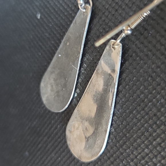 Sterling Inlaid Turqouise And Lapis Earrings - Picture 4 of 5